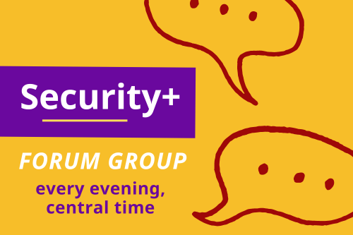 link to Security+ forum group